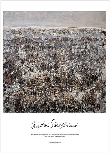 Talvi laskeutuu tuntureilta j&auml;ngille -juliste